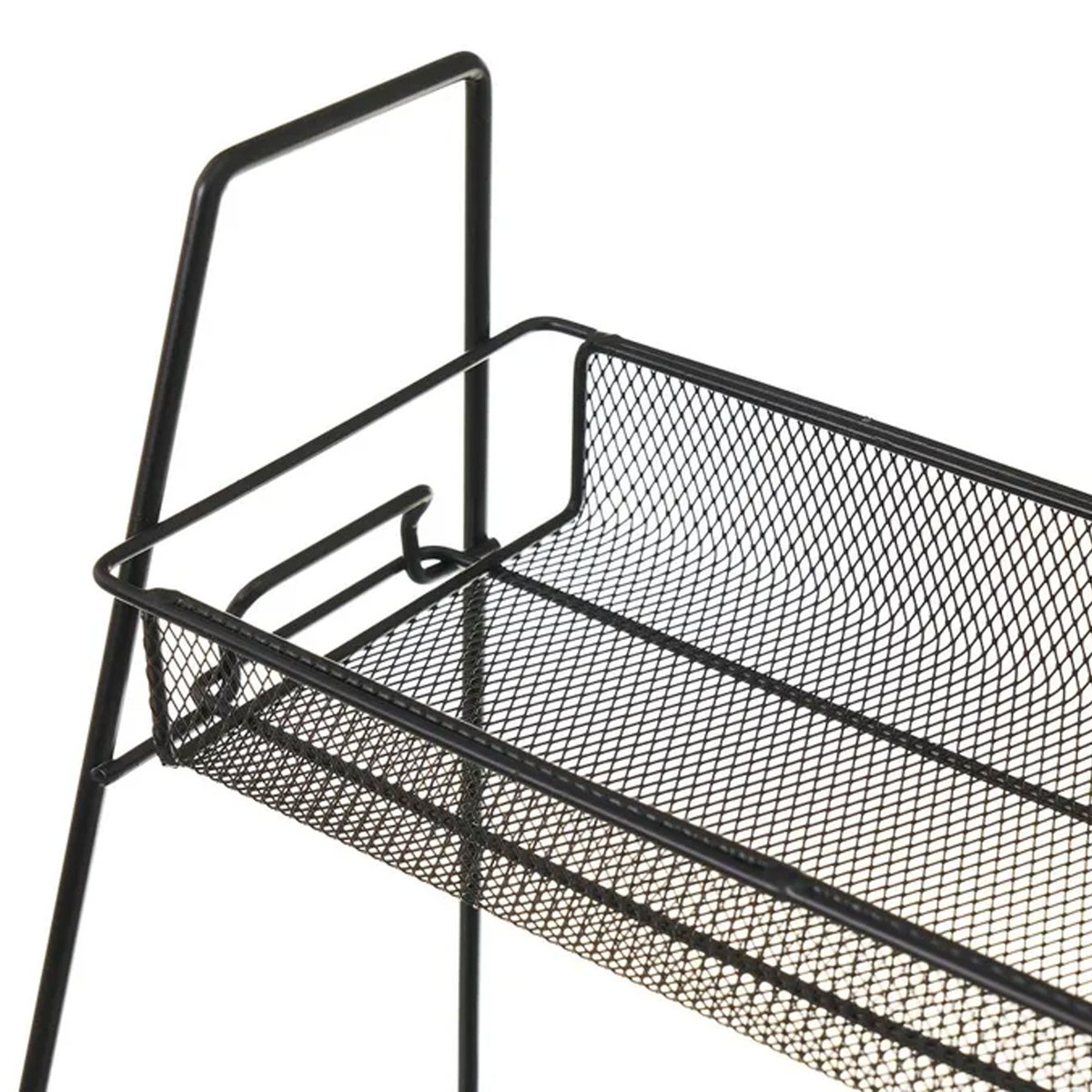 Étagère de table 2 paniers en métal noir 31x17x33cm noir, WADIGA