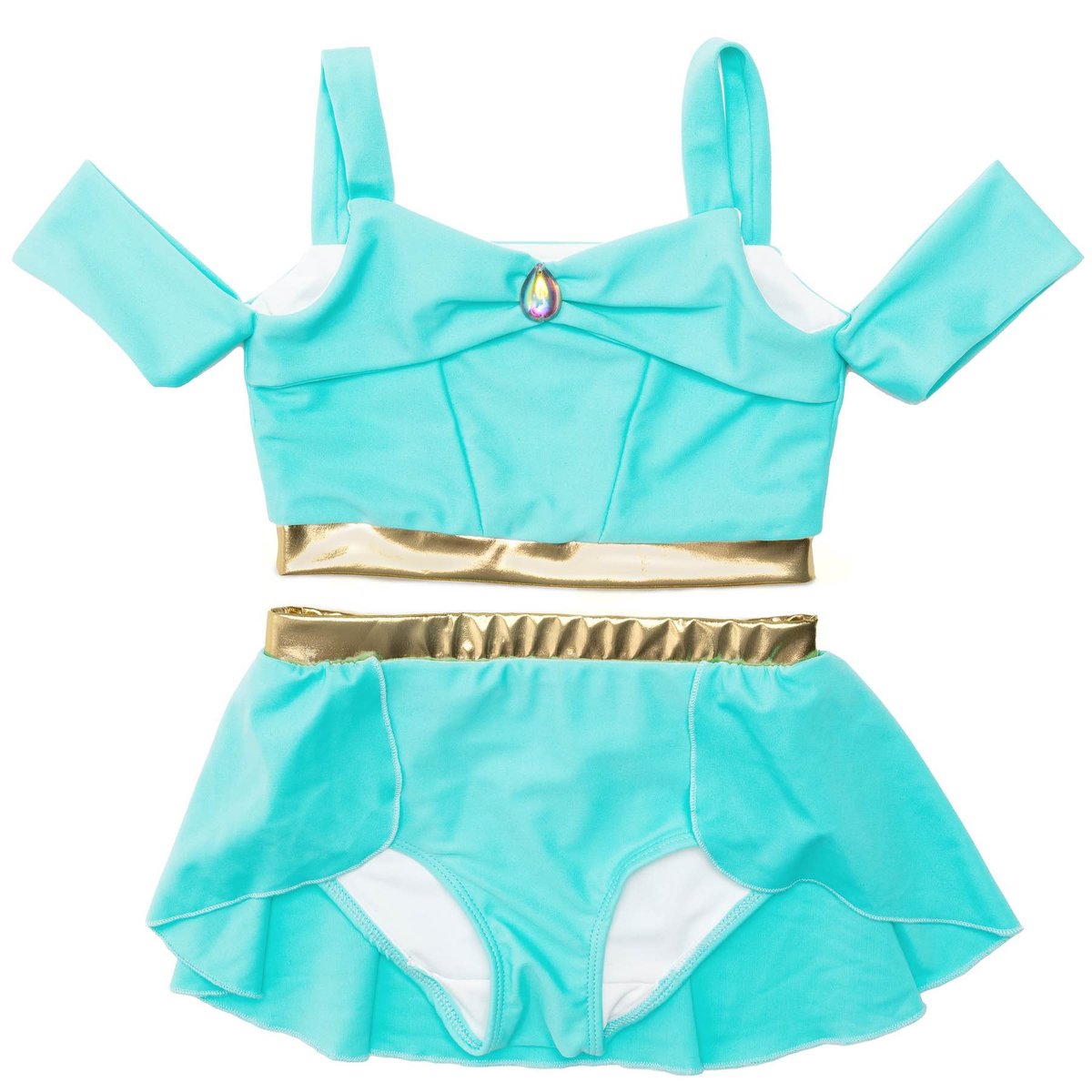 Maillot de bain 2 pièces princesse vert, GREAT PRETENDERS