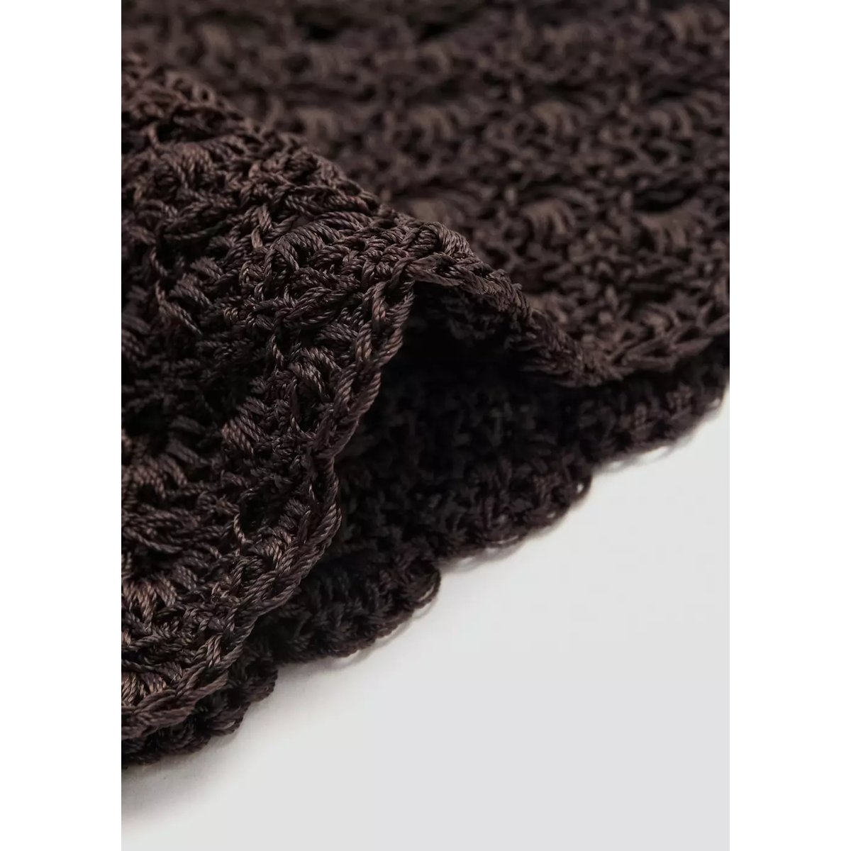 Bonnet crochet chocolat, MANGO