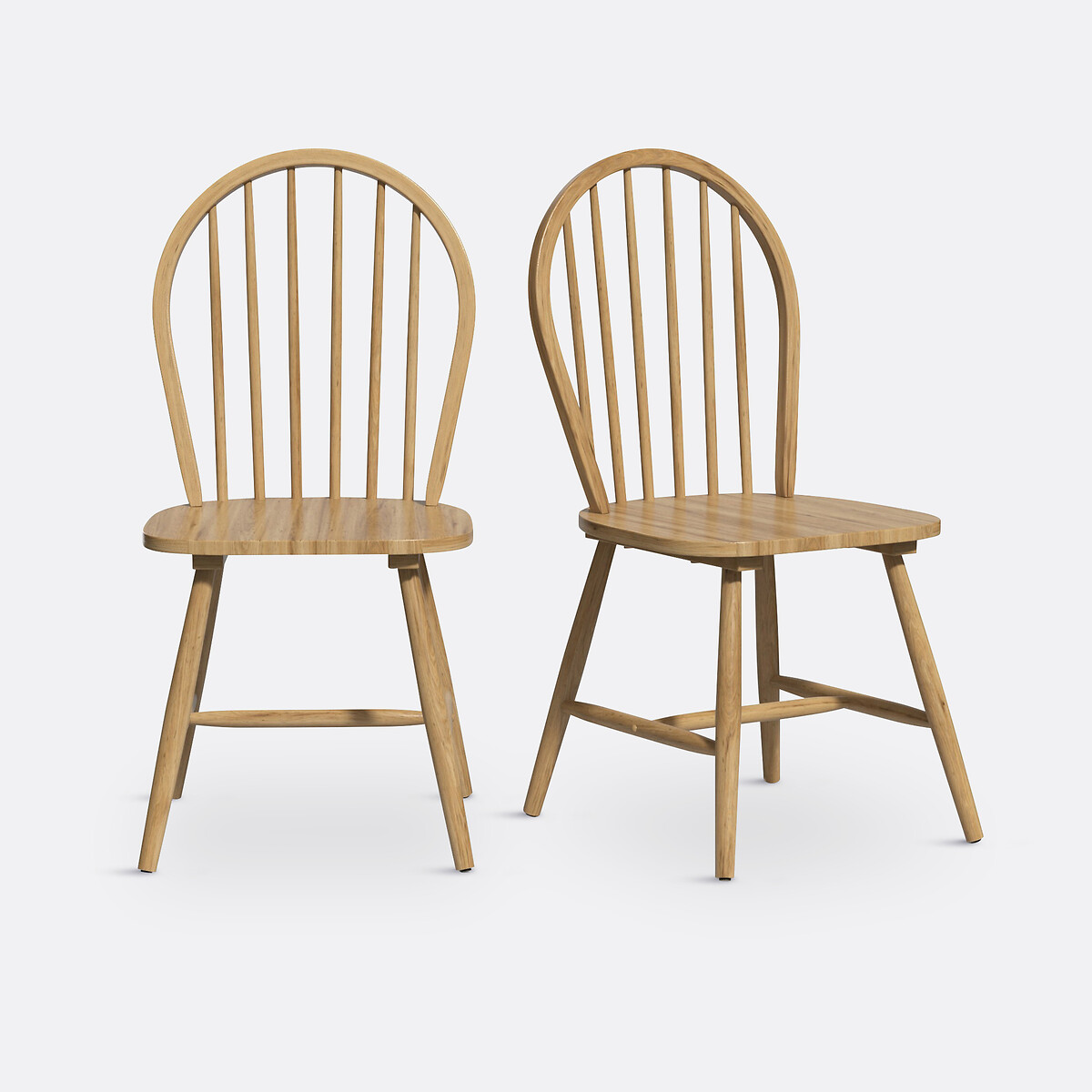 Lot de 2 chaises à barreaux, WINDSOR naturel, LA REDOUTE INTERIEURS