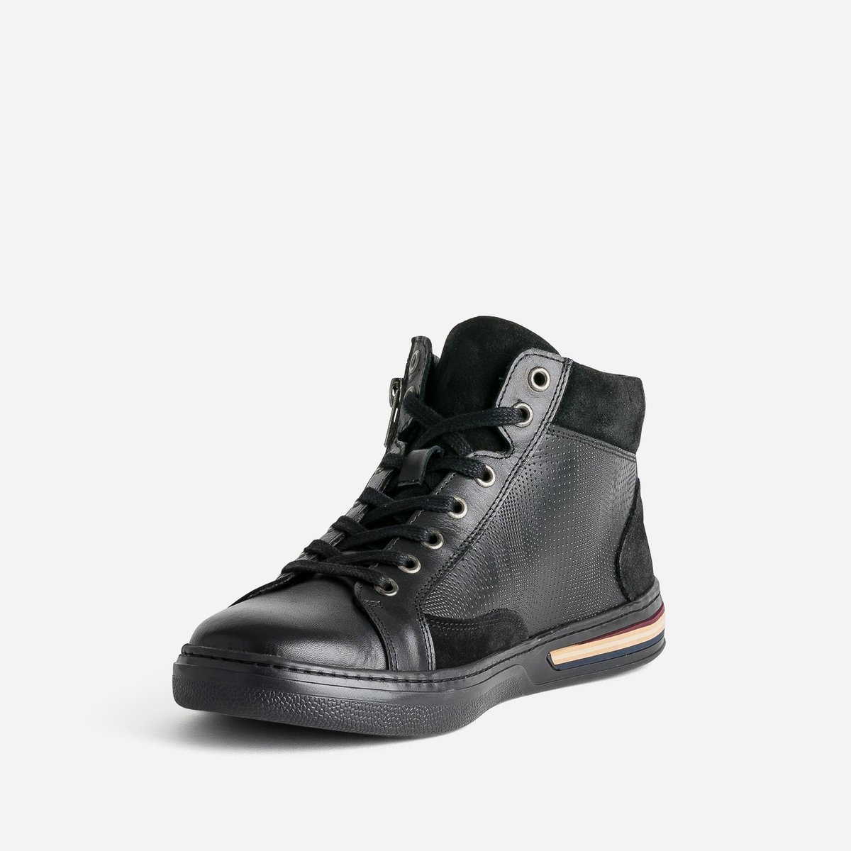 Basket en cuir DIDIER noir, ERAM