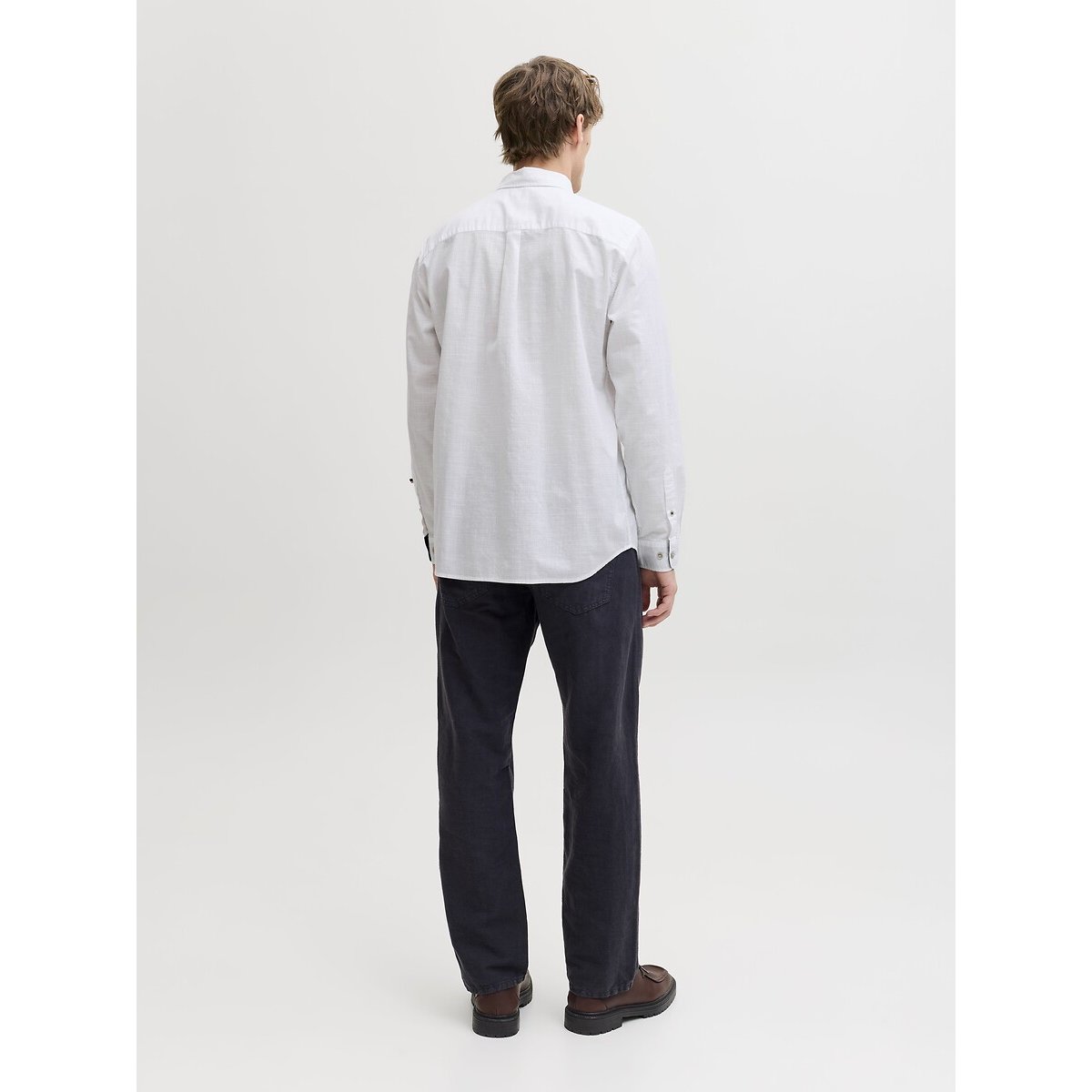 Long Sleeve Shirt white, JACK & JONES