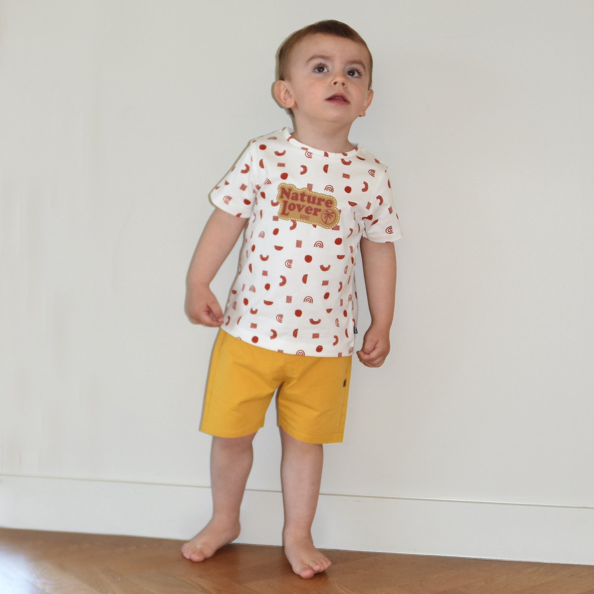 Tee shirt lakdar manches courtes enfant blanc, SUCRE D'ORGE