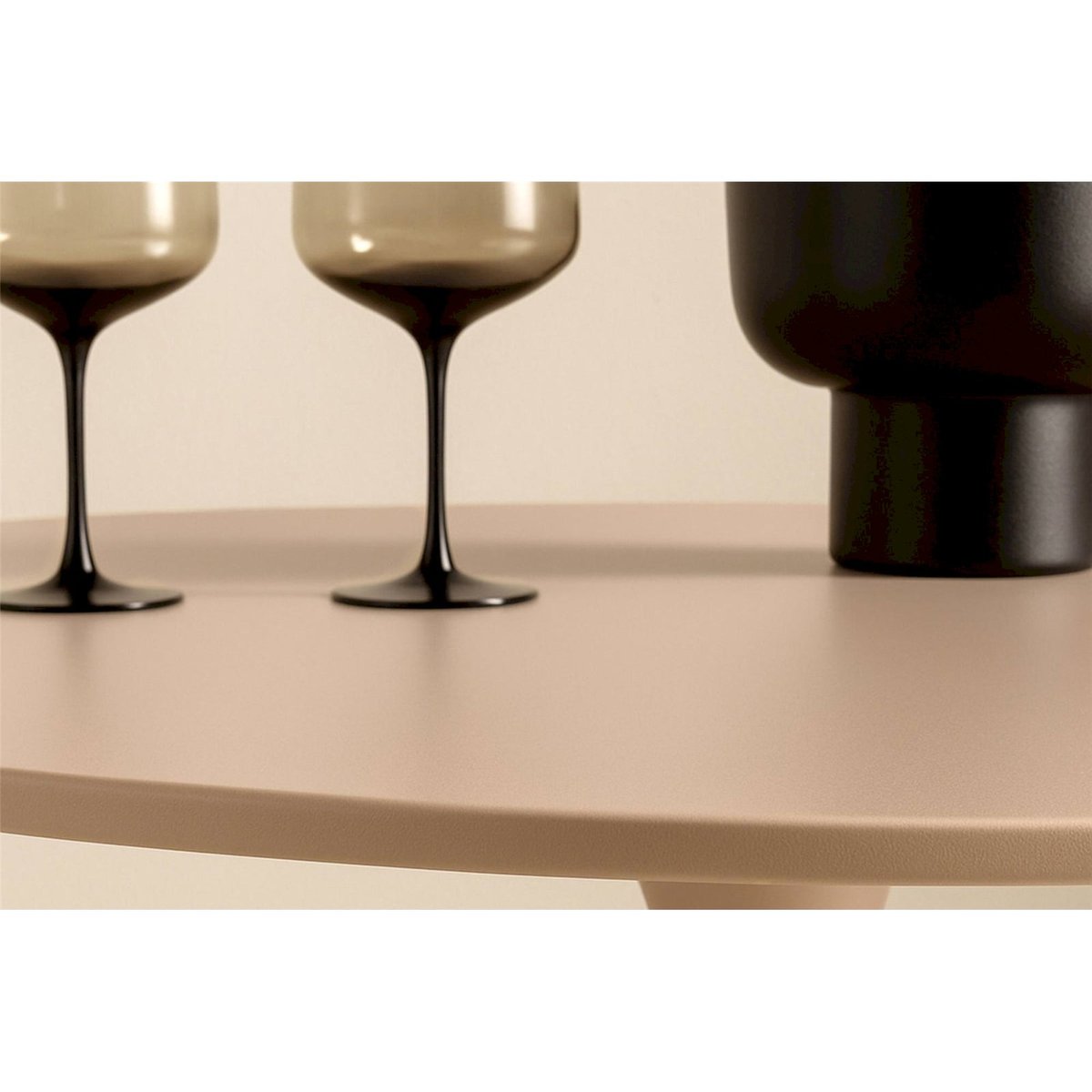 Table à manger ronde collection LITALLATE beige, RECOLLECTION