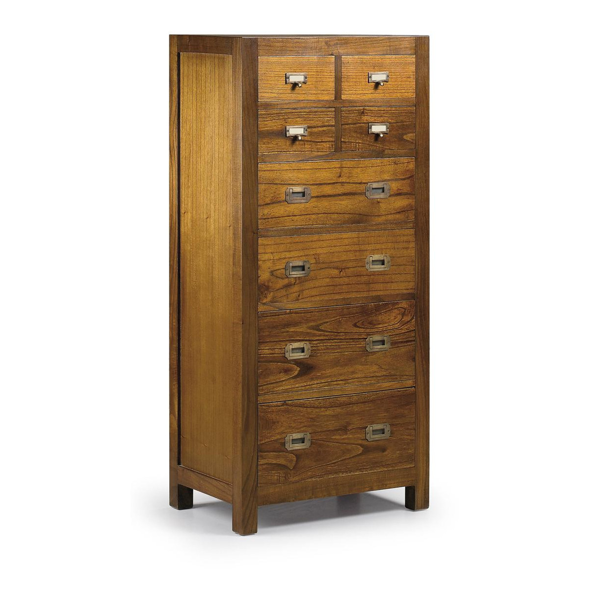 Chiffonnier 8 tiroirs bronze marron, DECORATION D’AUTREFOIS