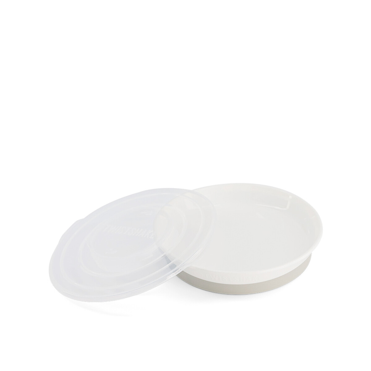 Prato, em lotes de 2, Twistshake branco, TWISTSHAKE