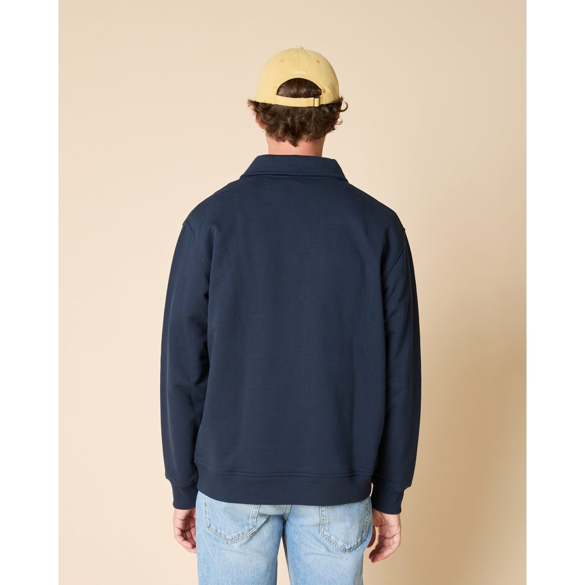 Sweat en molleton bleu marine, FAGUO