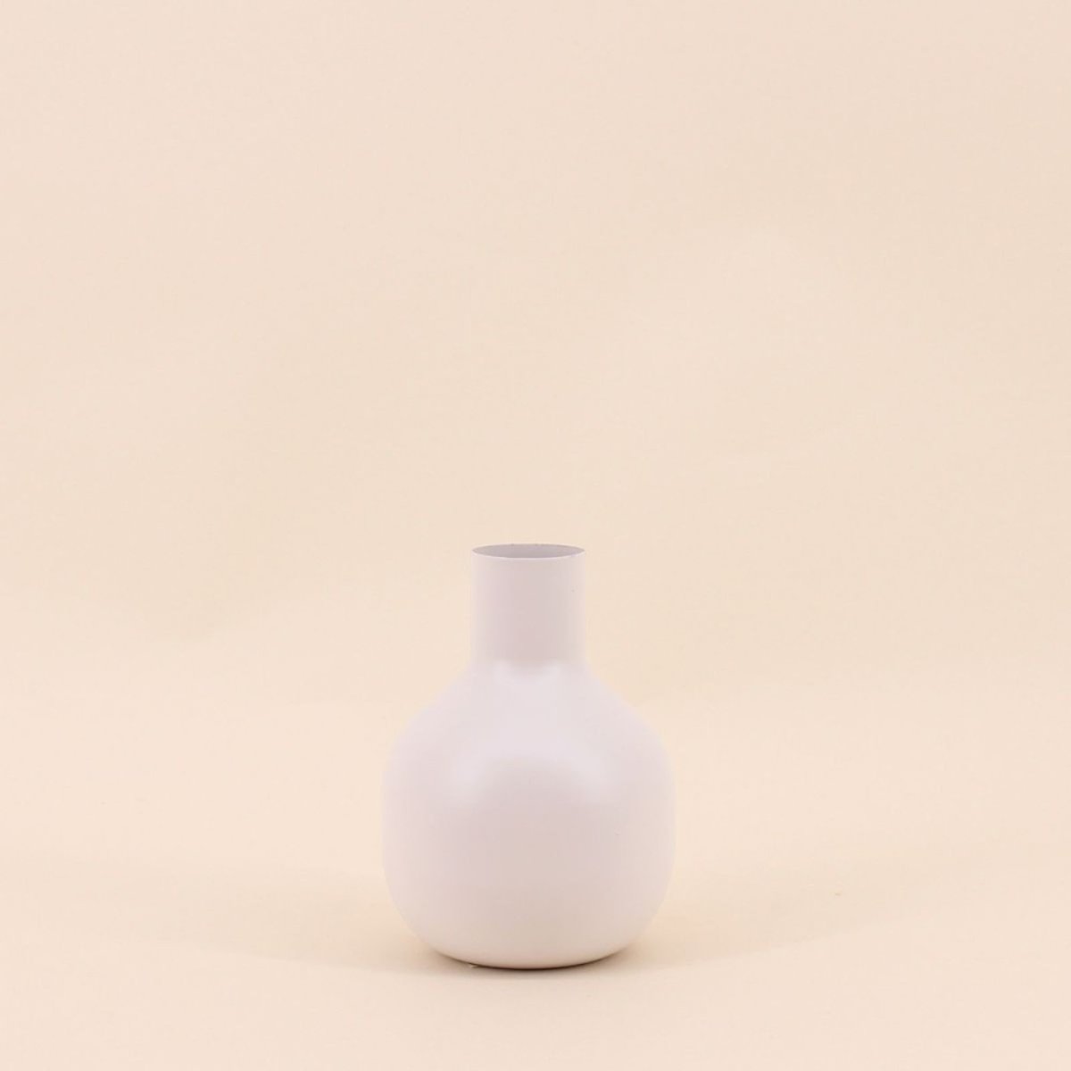 Vase en métal, H15cm beige, ORNAMI