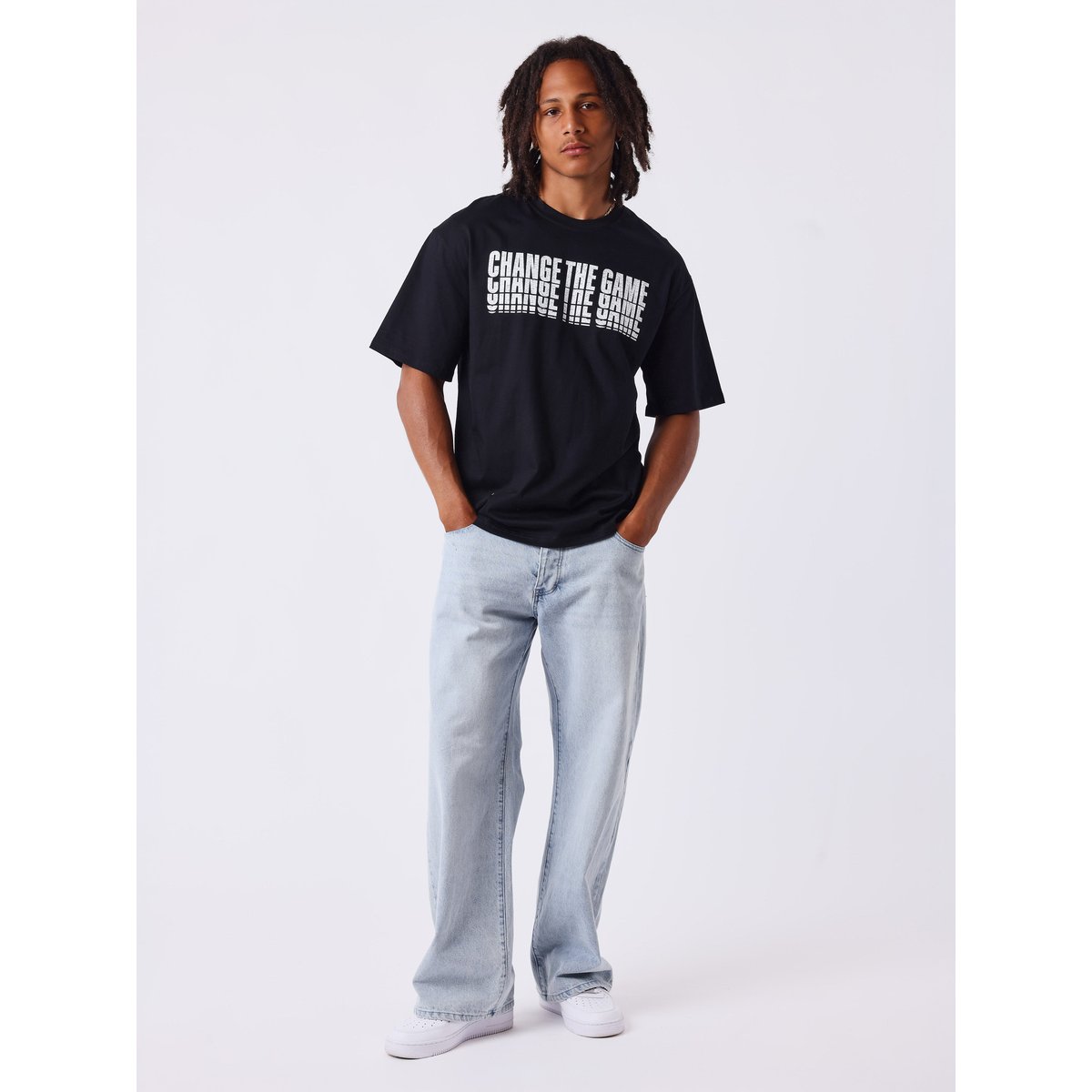 T-shirt illusion noir / blanc, PROJECT X