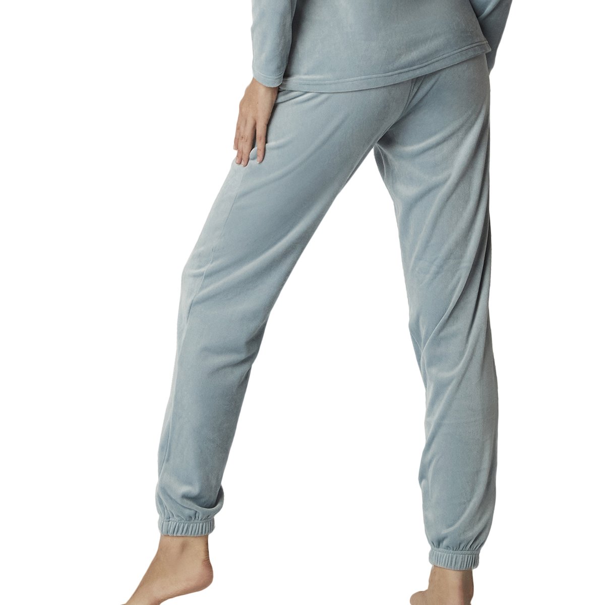 Pyjama pantalon top manches longues POLARSOFT bleu, SELMARK