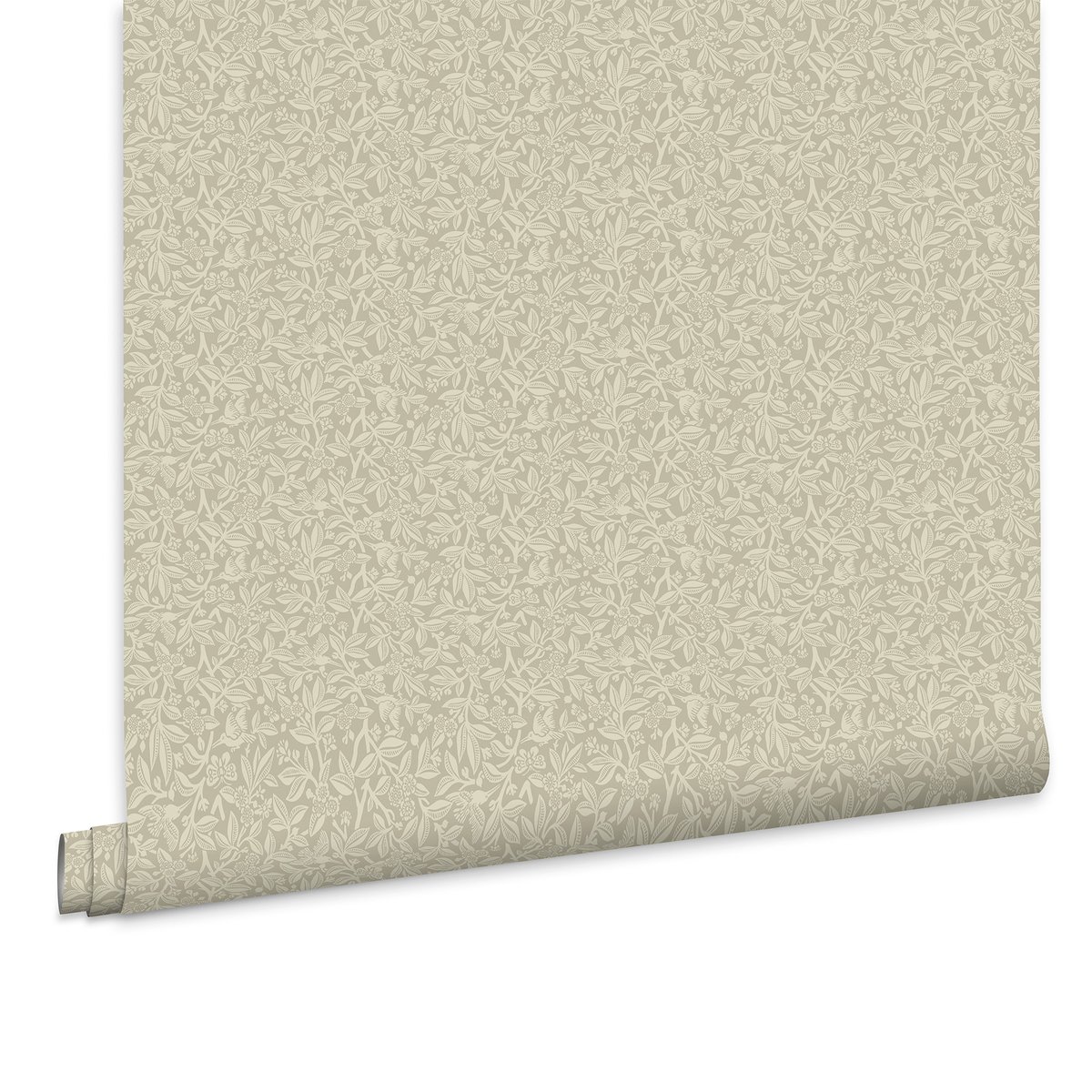 Papier peint multitude de fleurs Nutgrove beige doux grisé, LAURA ASHLEY