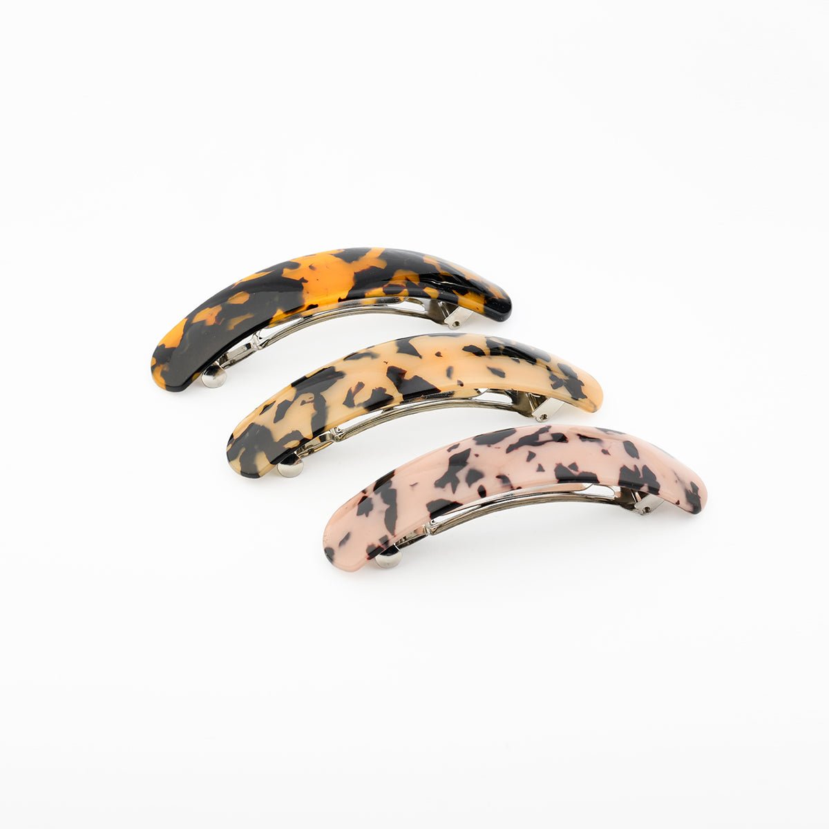 Set de 3 barrettes écailles beige, BALABOOSTE