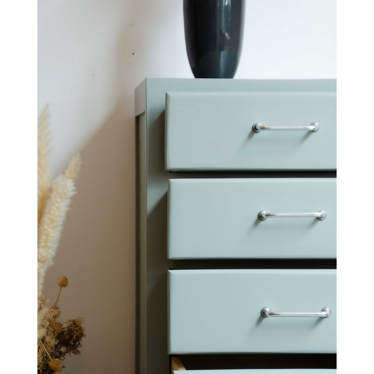 Chiffonnier en bois Valery N°106 - Bon état vert d'eau, DEBONGOUT