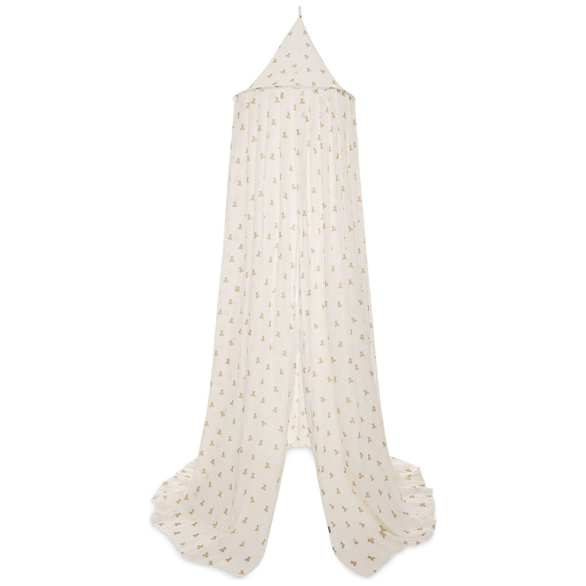 Ciel de lit blanc, beige, marron, JOLLEIN