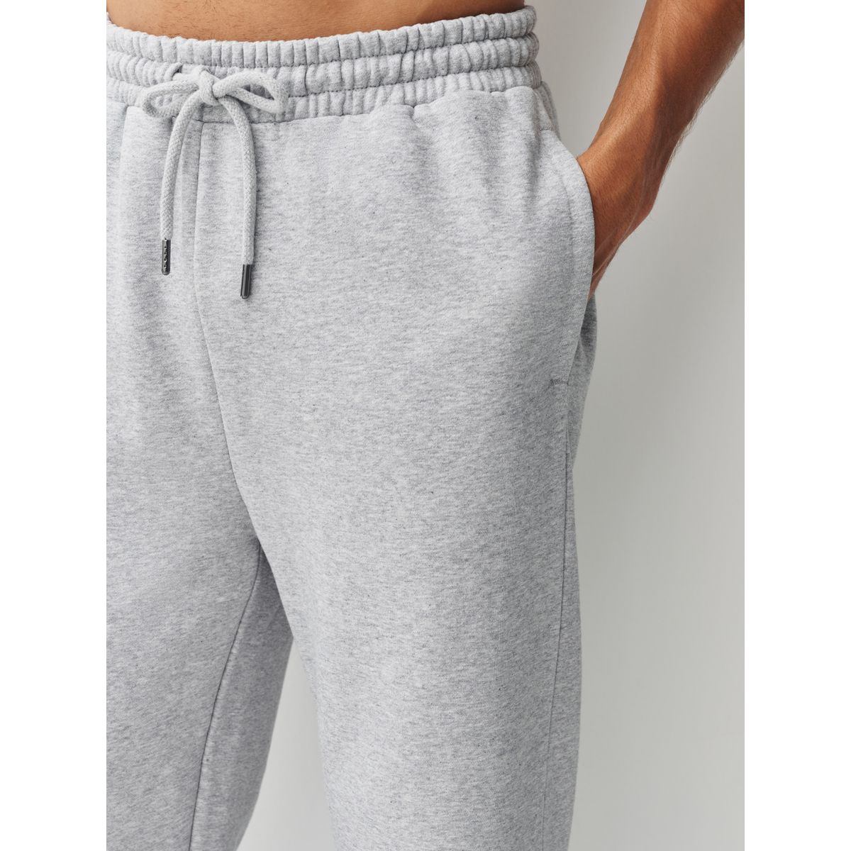 Pantalon de jogging droit épais, lot 2 gris chiné/bleu marine, NEXT
