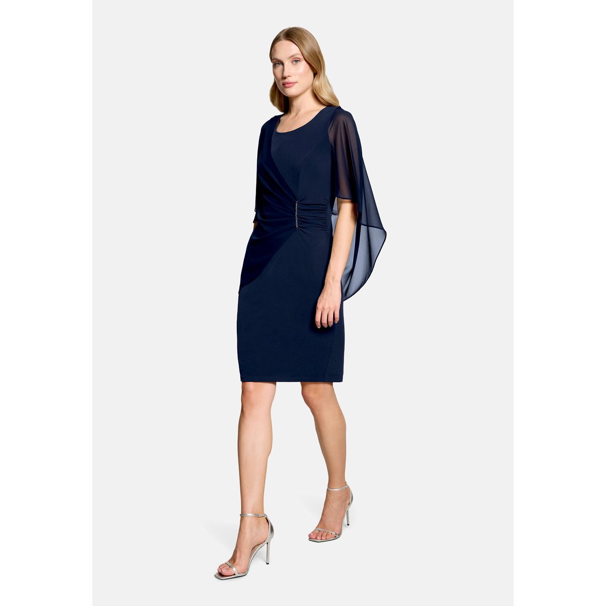 Robe de cocktail à fronce night sky, VERA MONT
