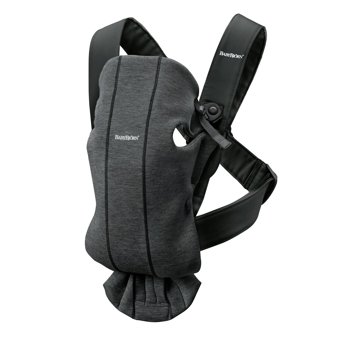 Porte bébé mini jersey 3D gris charbon, BABYBJORN