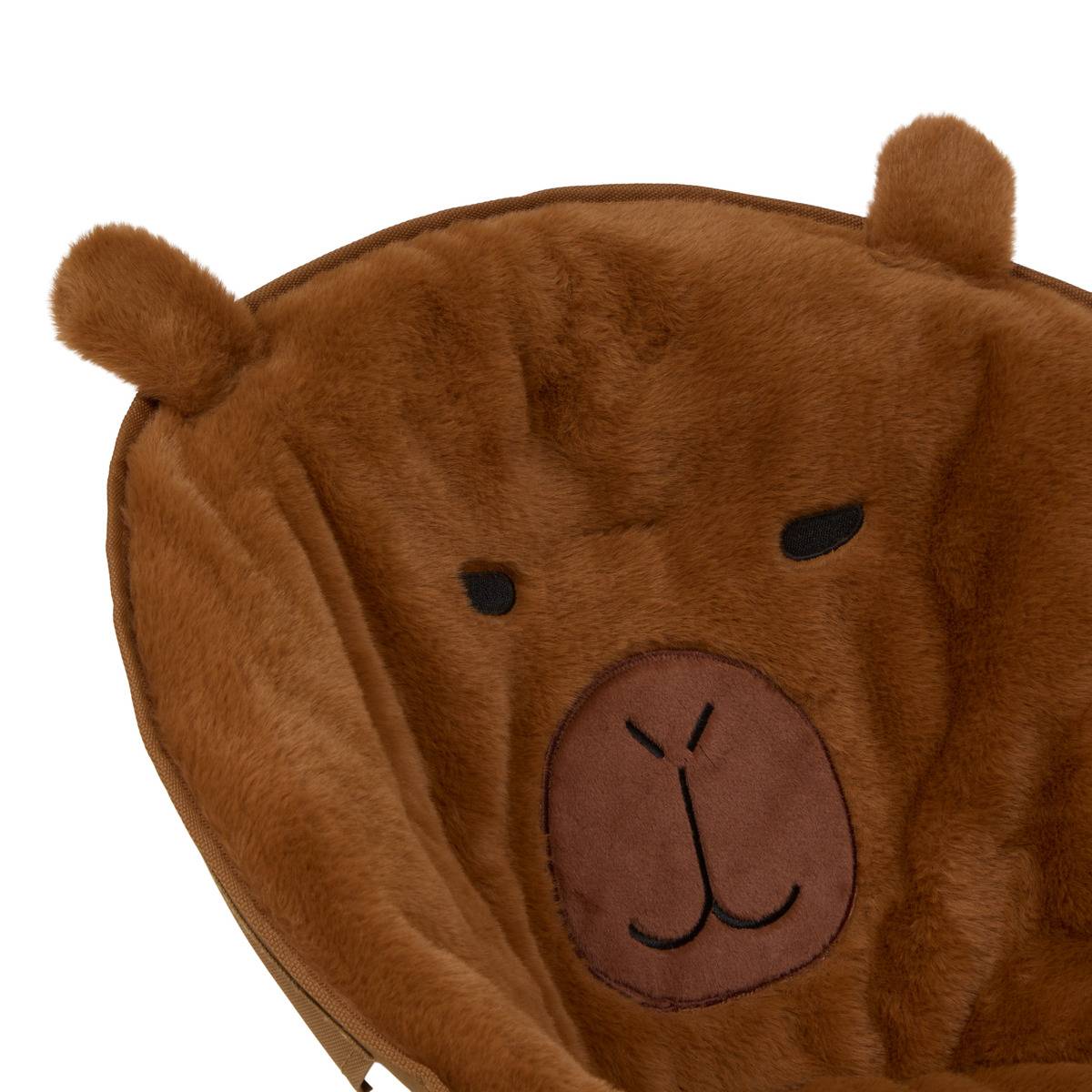 Fauteuil pliant pour enfant en acier FALTEN marron, ATMOSPHERA FOR KIDS