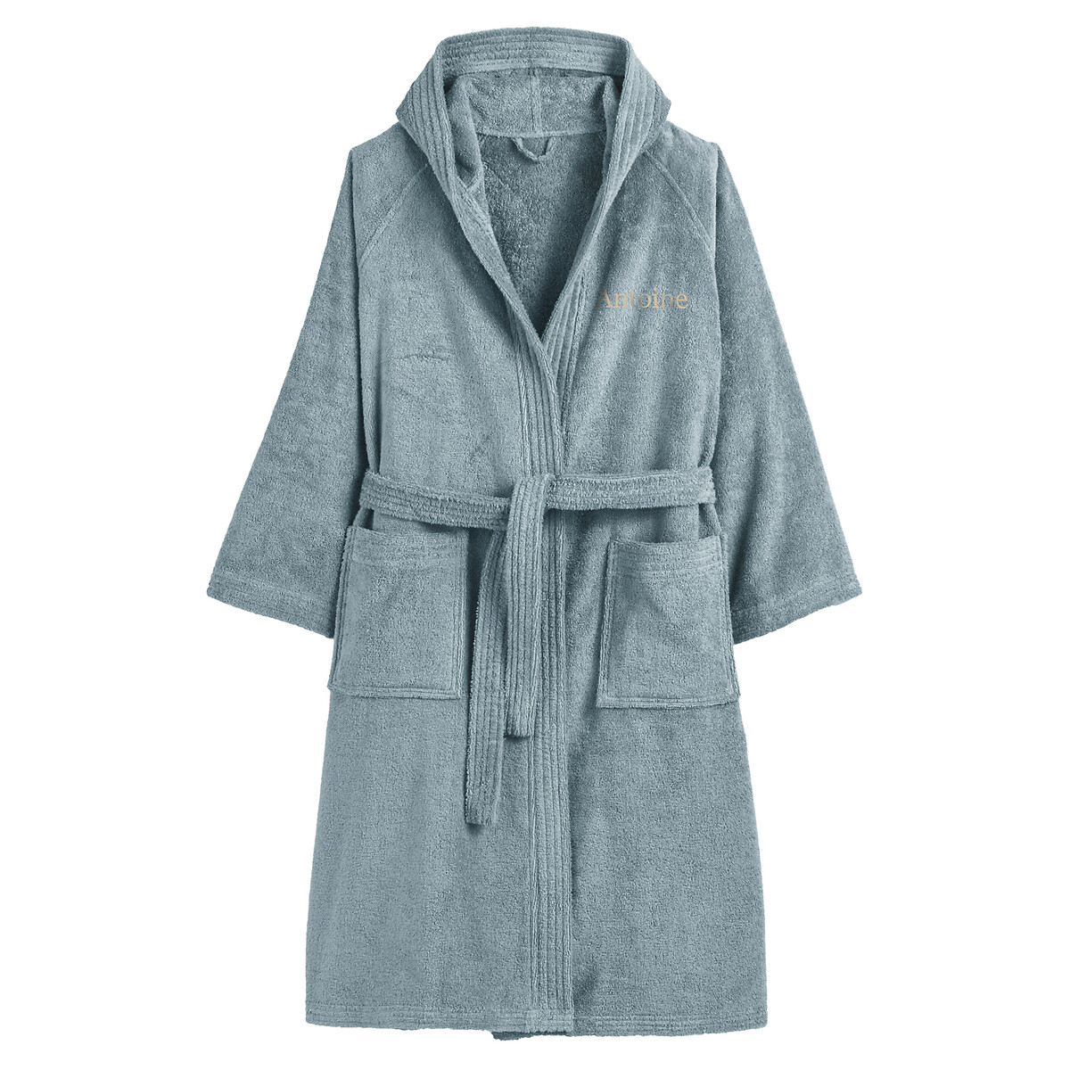 Peignoir eponge col chale personnalise haxel La Redoute Interieurs La Redoute