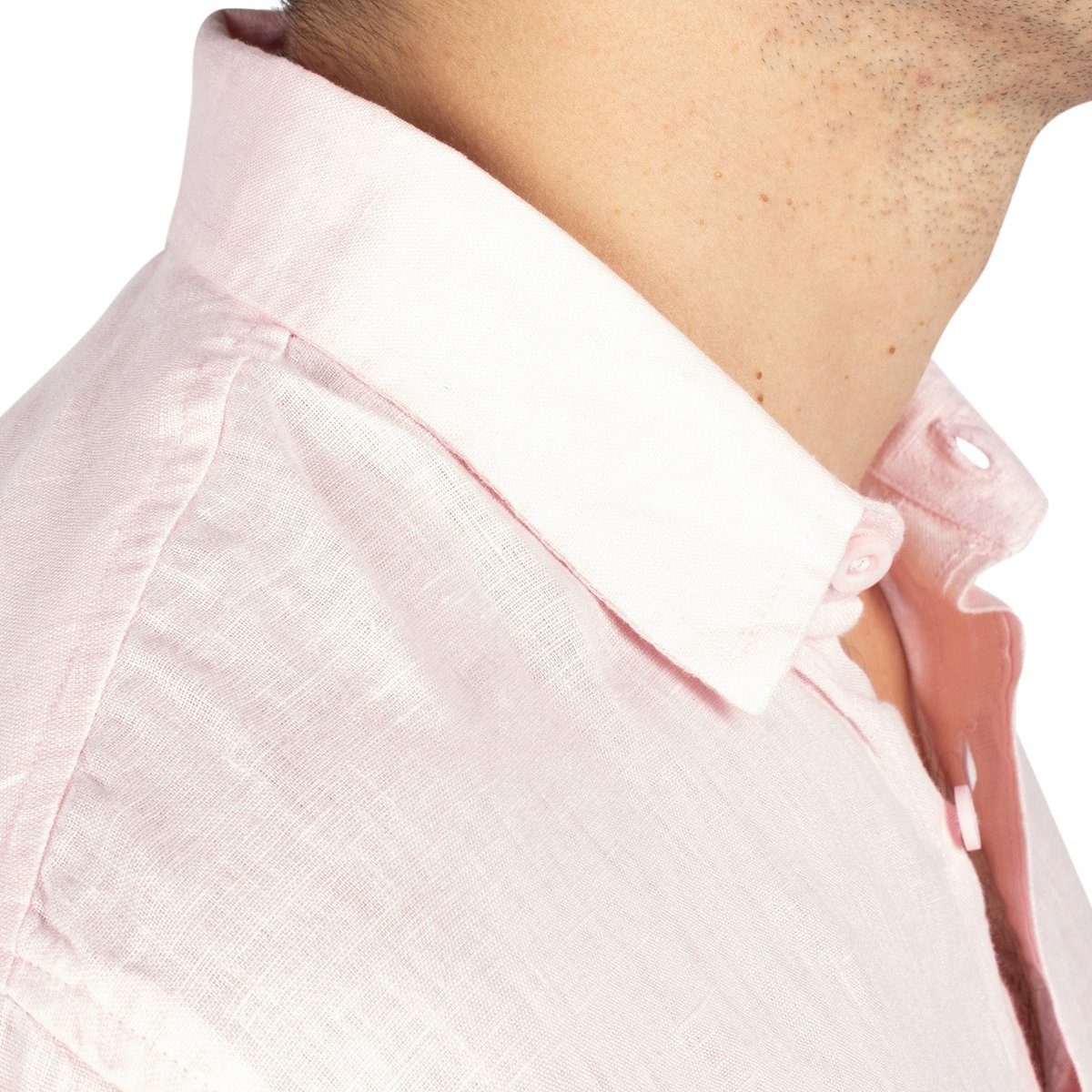 Chemise en lin natural rose, SHILTON