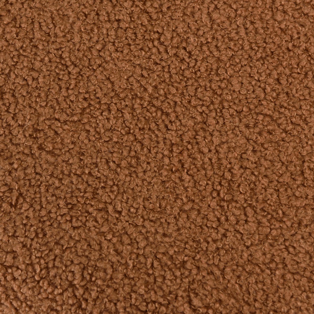 Pouf rond en tissu terracotta CASTILLE terracotta, PIER IMPORT