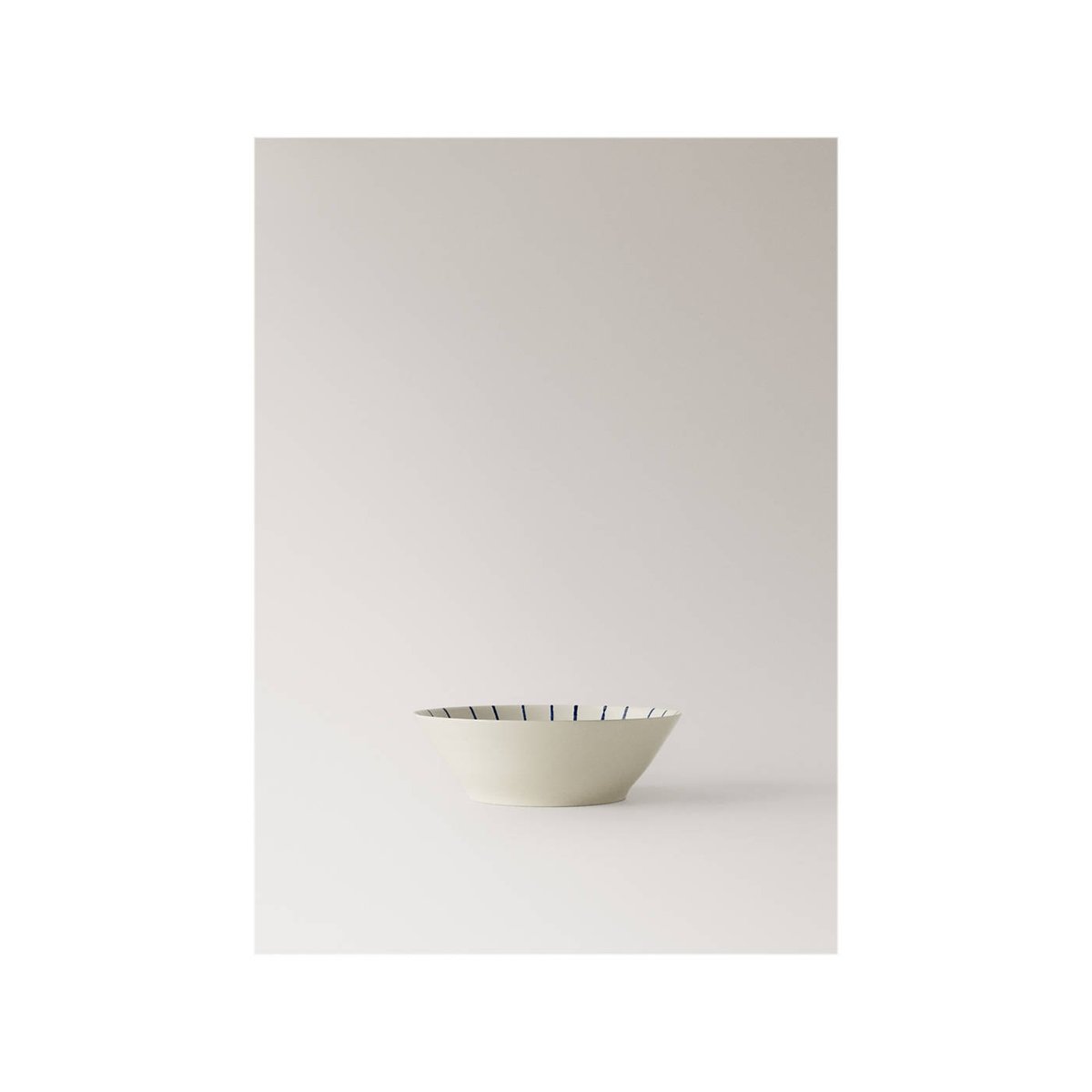 Bol en grès à rayures bleu marine, MANGO HOME