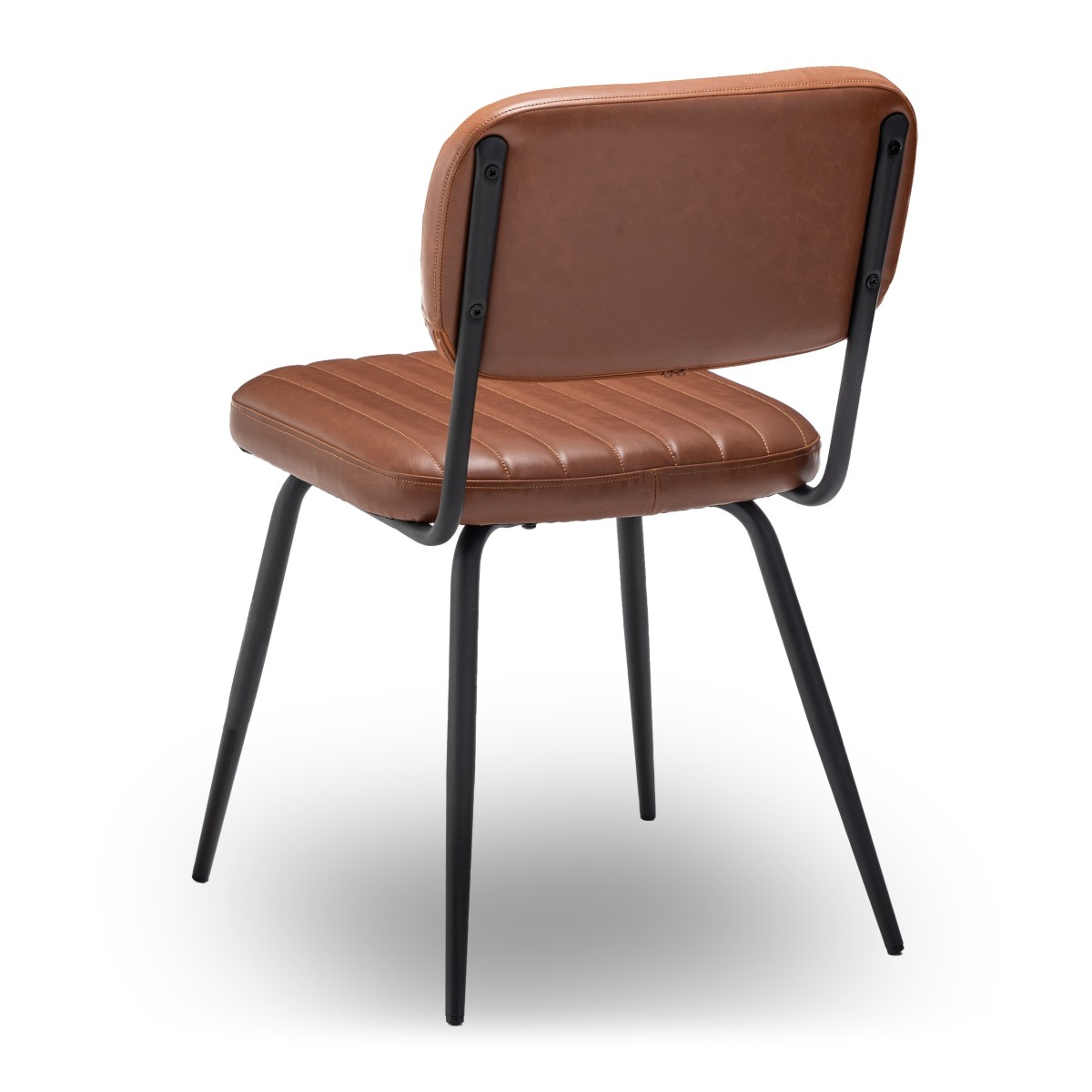 Lot de 2 chaises de séjour marron L56 cm - SPARTE marron, CALICOSY