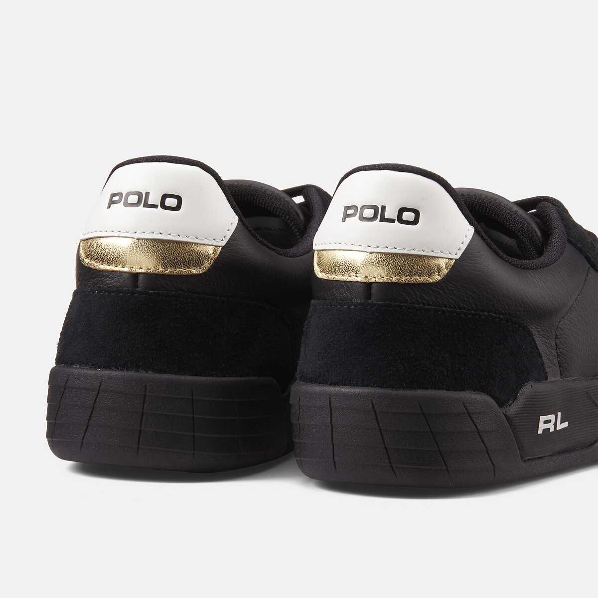 Baskets en cuir Broome noir, POLO RALPH LAUREN