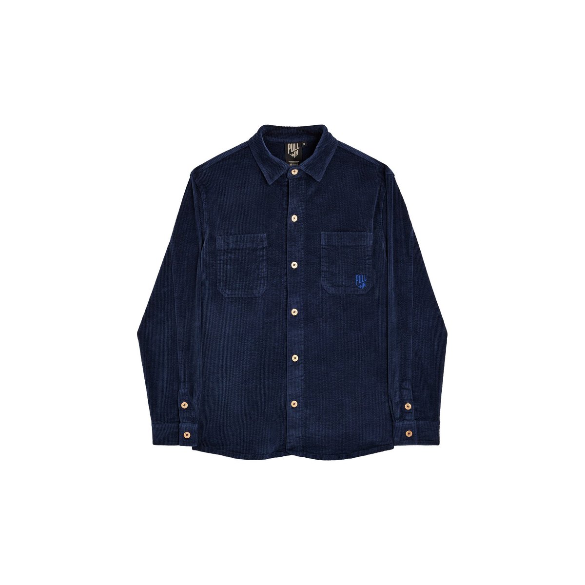 SURCHEMISE VELOURS NAVY marine, PULLIN