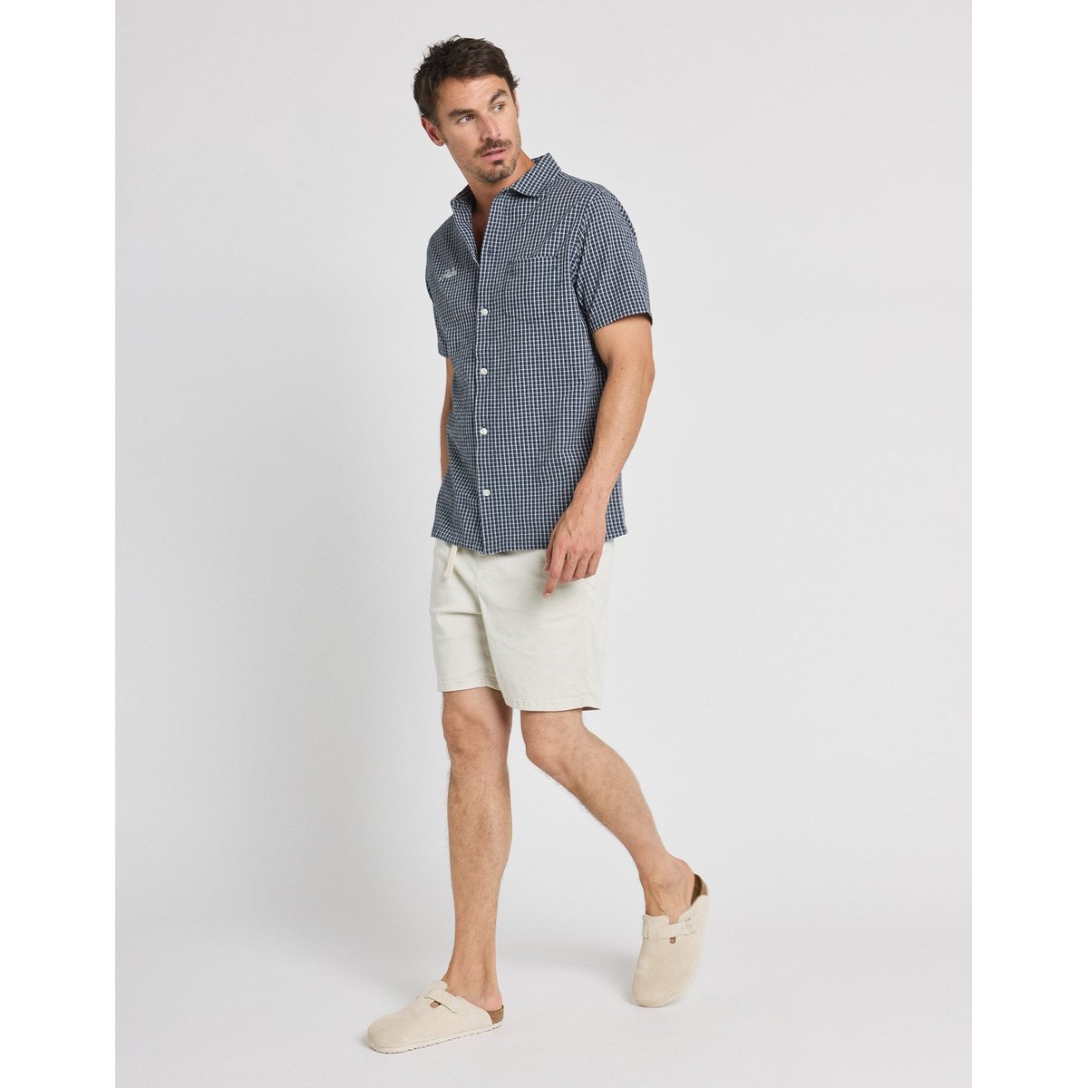 SHORT LOOSE BONE blanc casse, PULLIN