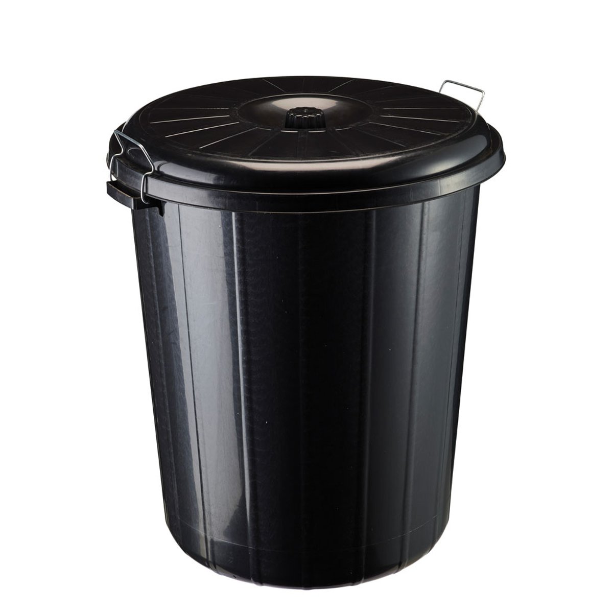 Poubelle 85L avec couvercle et verouillage - RONDO noir, ROSSIGNOL