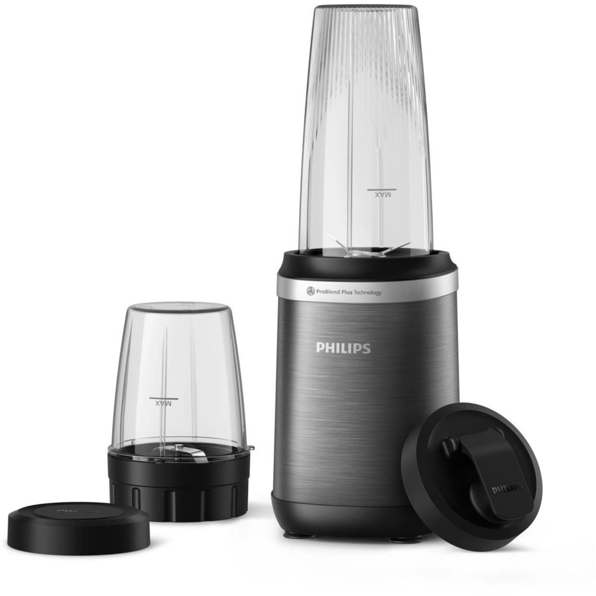 Blender HR2766/00 Blender mixeur noir 0.7L+0.3L, 1000W couleur unique, PHILIPS