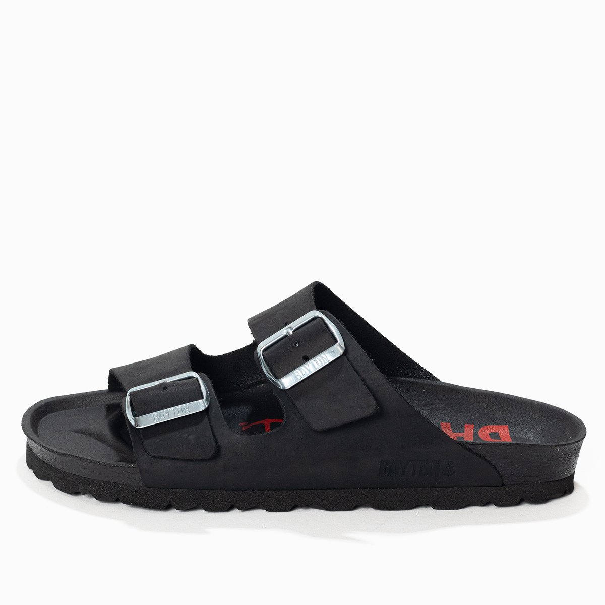 Sandales en cuir ATLAS noir, BAYTON