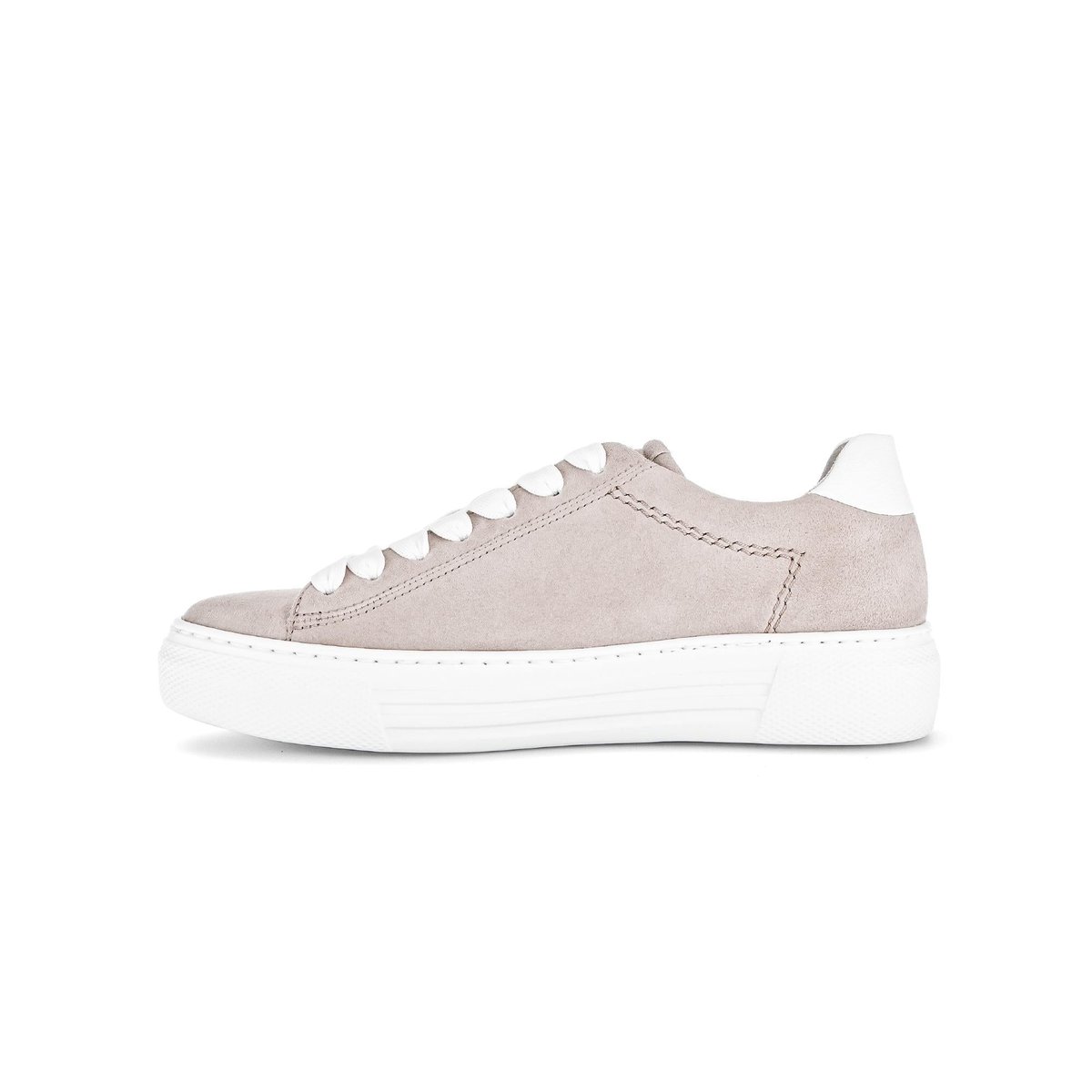 Baskets en cuir à talon compensé beige, GABOR