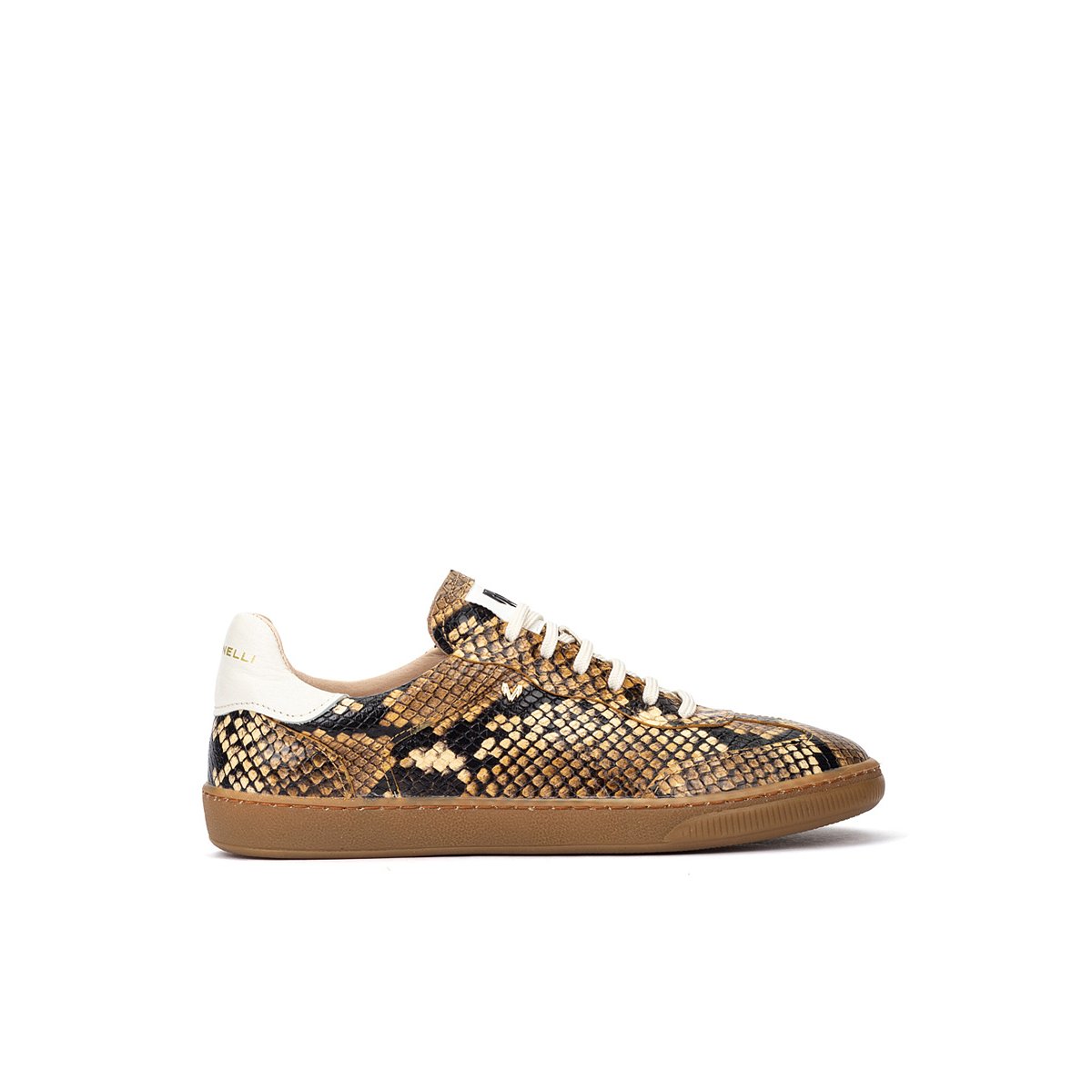 Baskets cuir Albricci taupe, MARTINELLI