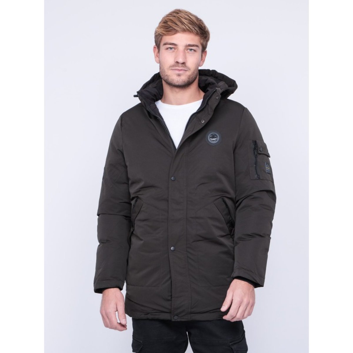 Parka Mi-longue Capuche Zatoicha vert, RITCHIE