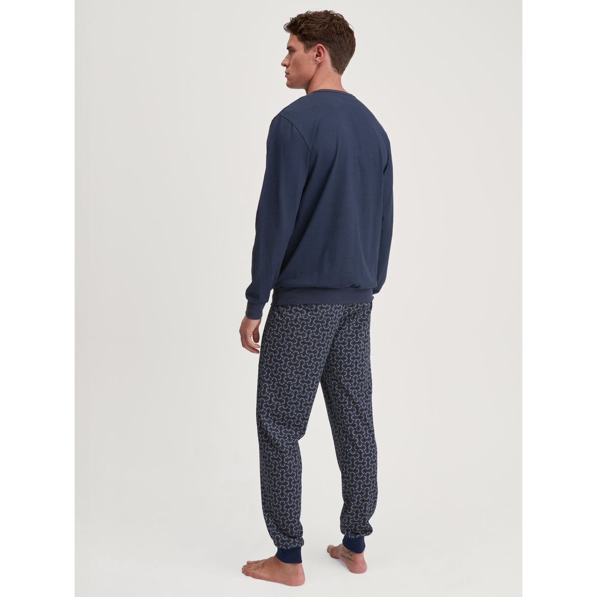 Pyjama avec bords élastiques manches longues Coton RELAX IMPRINT coastal fjord, CALIDA