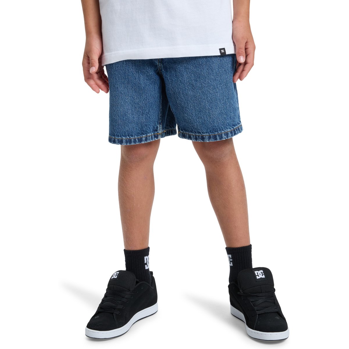 Short en denim WORKER BAGGY. bleu stone indigo, DC SHOES