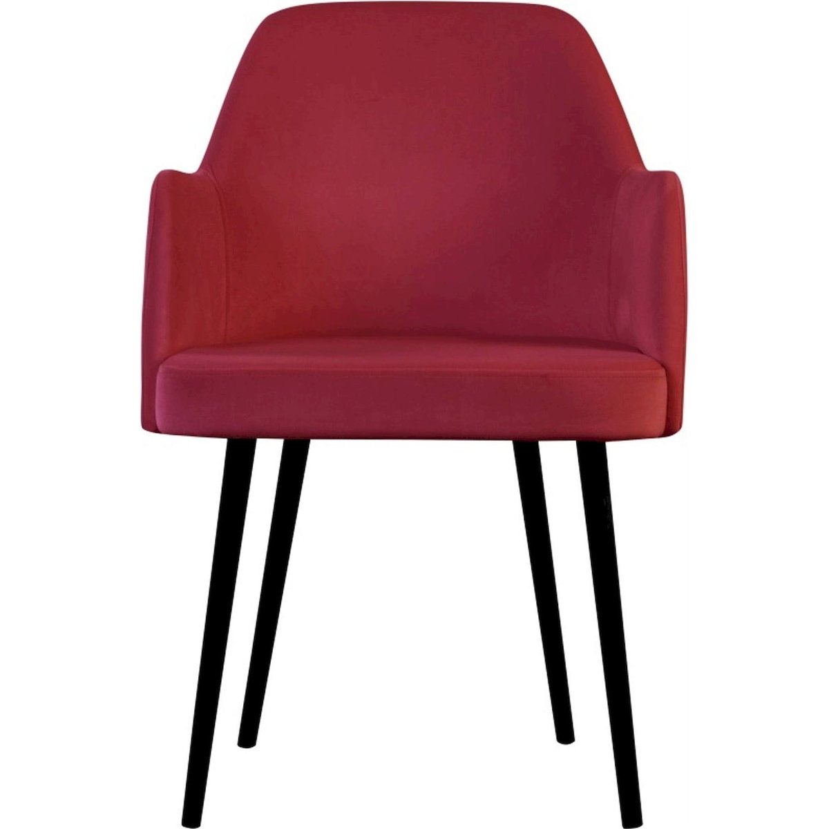 Chaise tapissée velours collection KEBBI framboise, RECOLLECTION