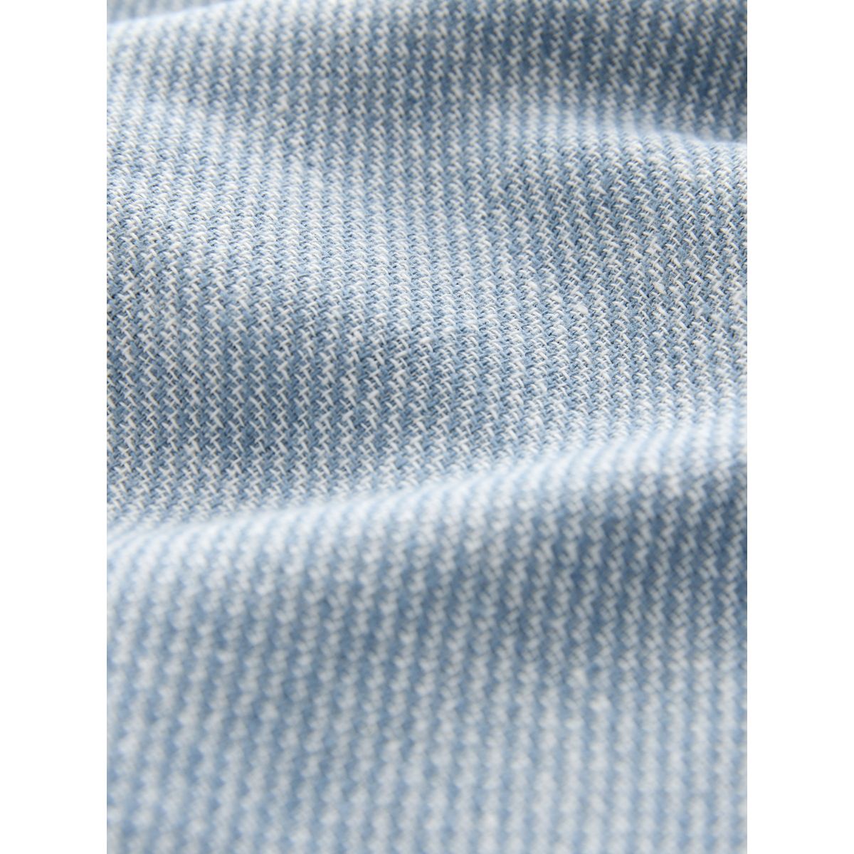 Short en lin mélangé à taille élastique bleu, NEXT