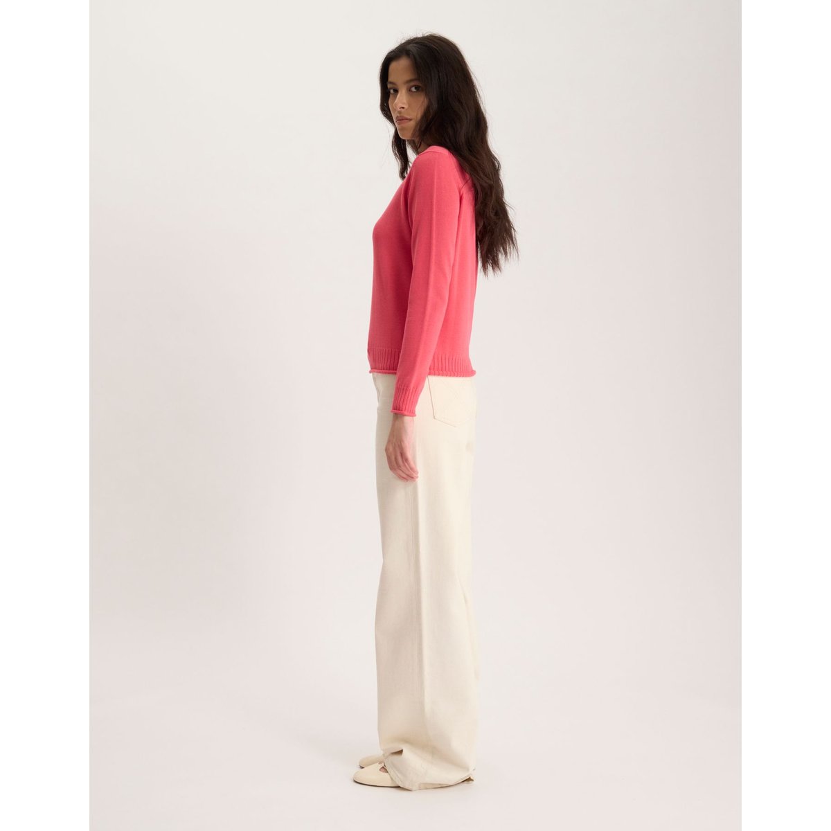 Pull Angelica en coton rose, INES DE LA FRESSANGE PARIS