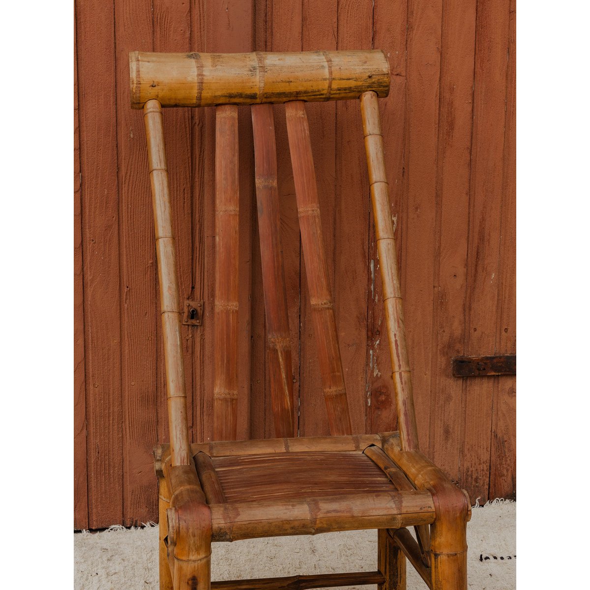 Chaise en bambou Claude N°1679 - Bon état bois clair, DEBONGOUT
