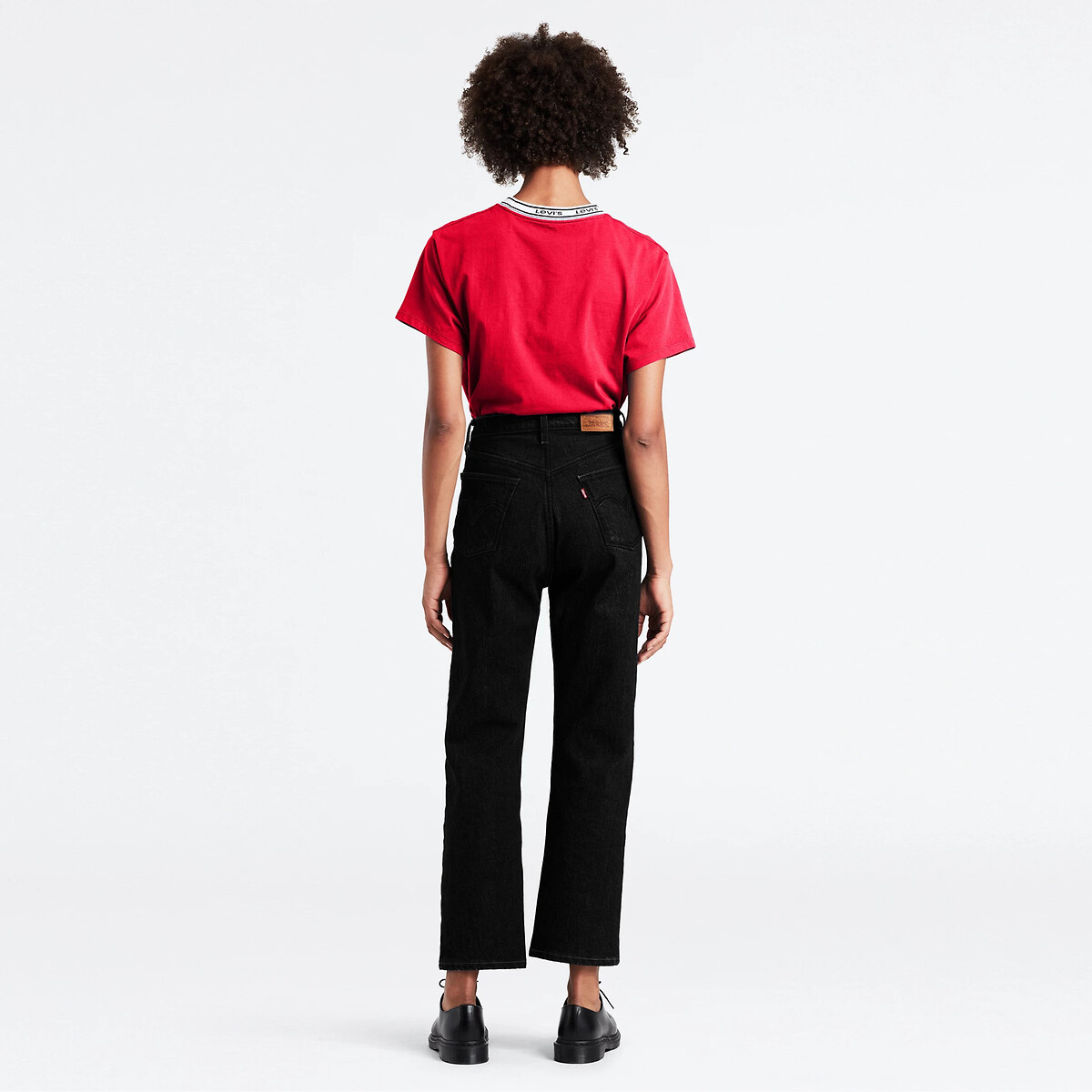 Jeans Ribcage Straight Ankle black sprout, LEVI'S