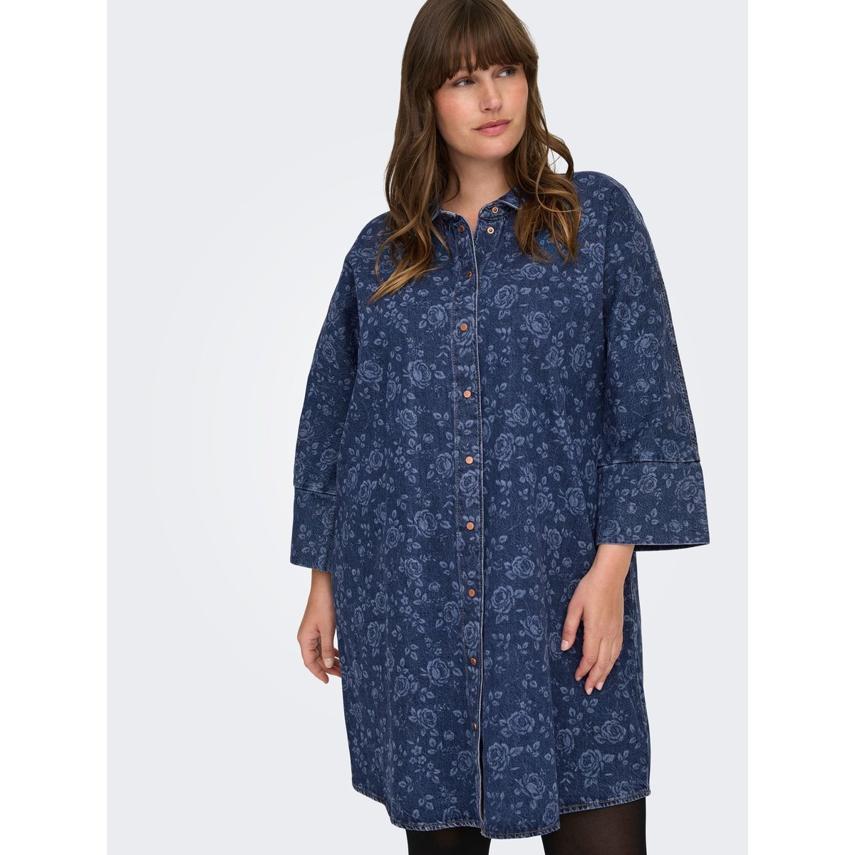Robe En Denim medium blue denim, ONLY CARMAKOMA