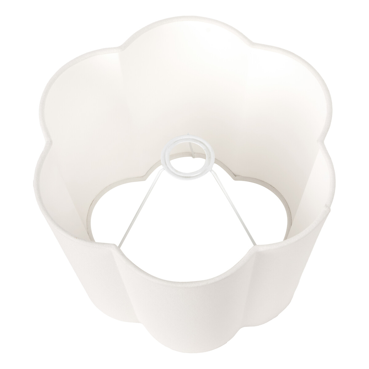 35cm Plaza Handloom Tapered Scalloped Shade white, ÉDITÉ