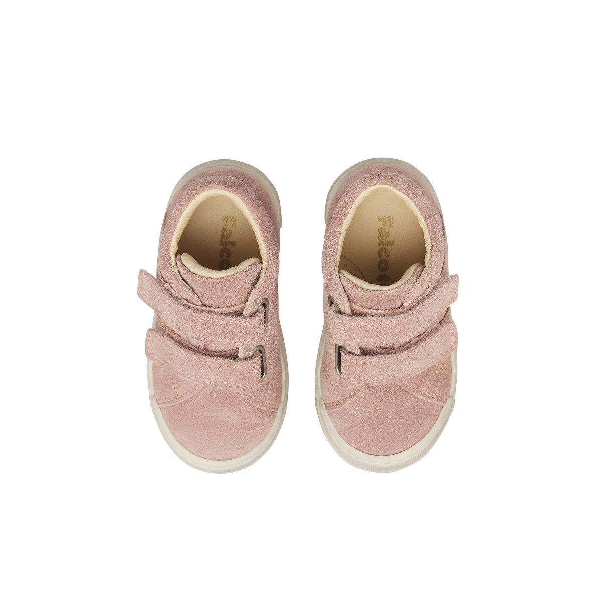 Baskets en suède GAZER VL rose poudré-blanc, FALCOTTO