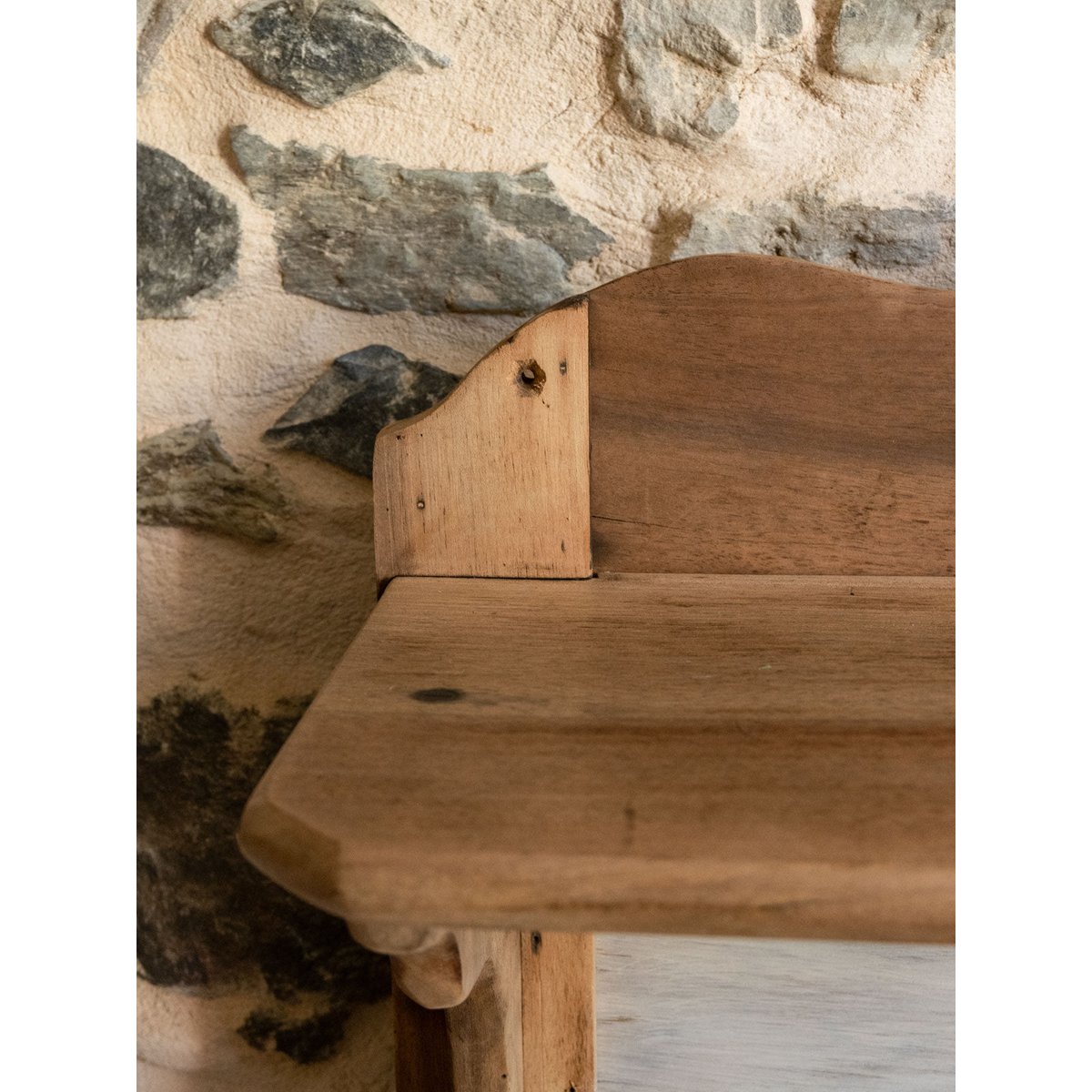 Grande étagère en noyer Gaëlle N°880 - Bon état bois clair, DEBONGOUT