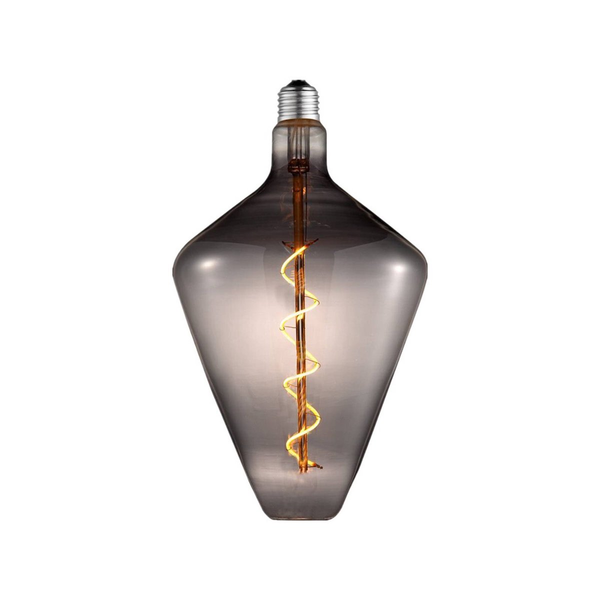 Ampoule E27 en verreLED gris fumé, LUCANDE