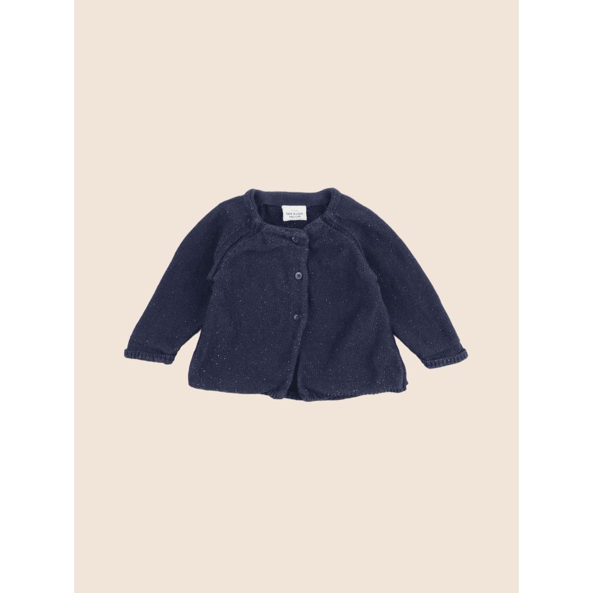 Gilet - Etat satisfaisant bleu, argent, TAPE A L'OEIL