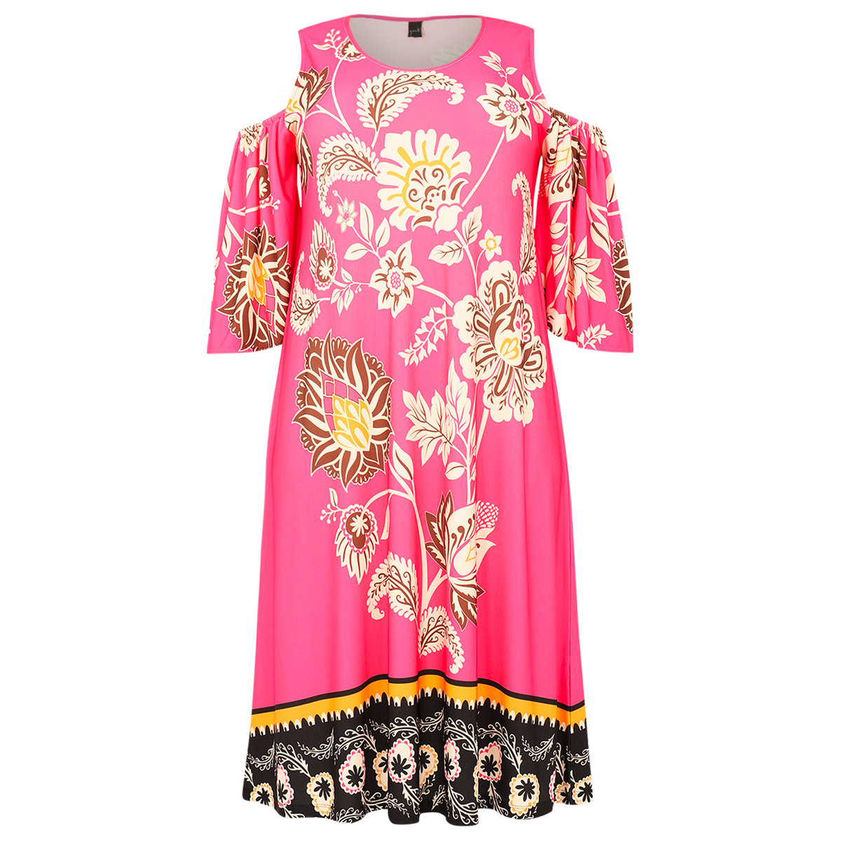 Robe avec découpe / découpes rose, YOEK